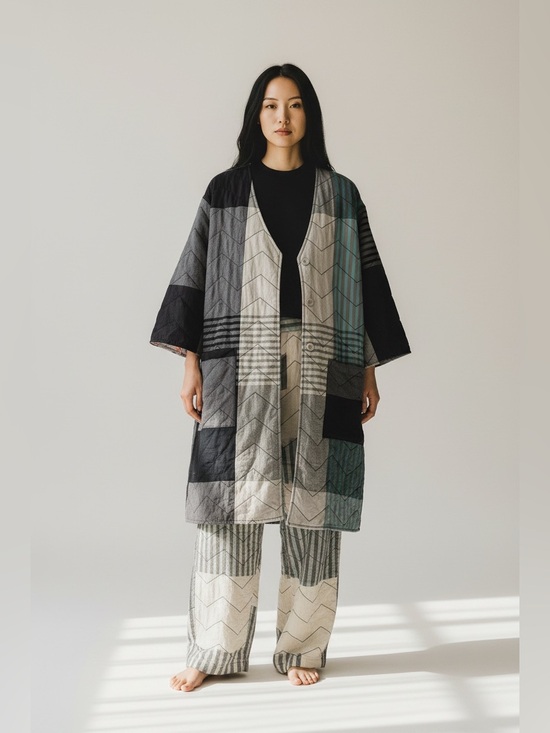 Gudrun Sjoden Dresses & Skirts - Gudrun Sjödén Quilted organic cotton coat dress Cress lagan look oversized L